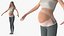 Ceinture de soutien de grossesse beige pour femme enceinte debout