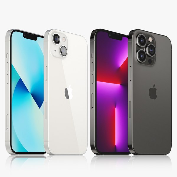 Apple iPhone 13 and 13 Pro 3D model