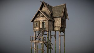 house 7 medieval 3D model