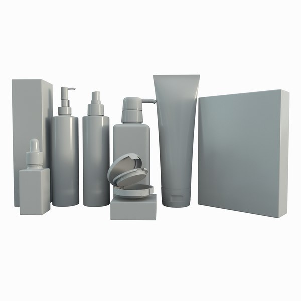 3D Cosmetic Packages model