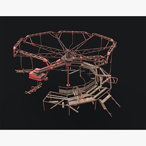 3D model abandoned merry-go chernobyl