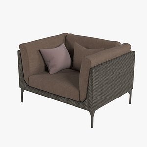 dedon chair 3d model