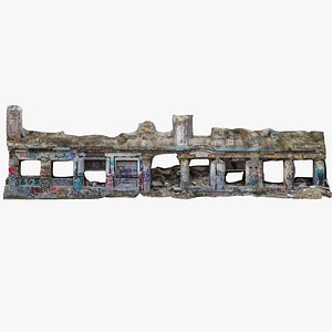 Ruined Building Facade