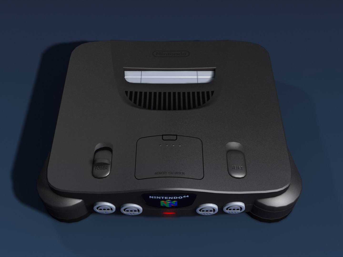 3d Nintendo 64 Video Console Model