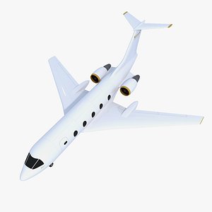generic private jet 3d model