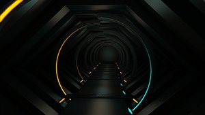 3D Sci Fi Tunnel model