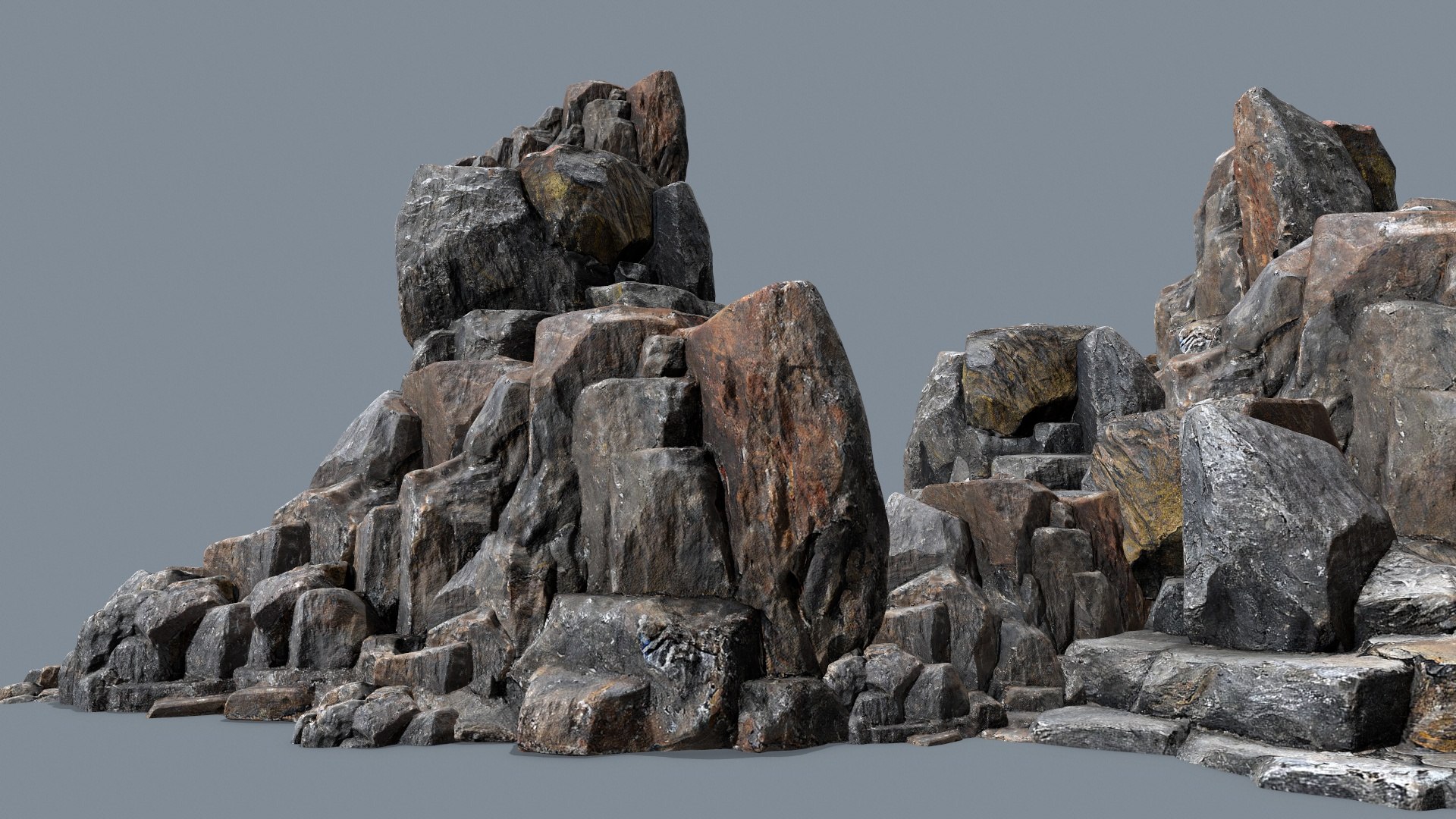3D Cliff Rocks - TurboSquid 2211112