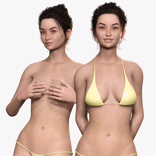 Chloe -Realistic Asian Cute Woman 3D model