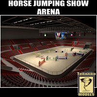 Horse Jumping Show Arena
