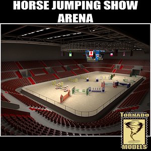 Horse Jumping Show Arena