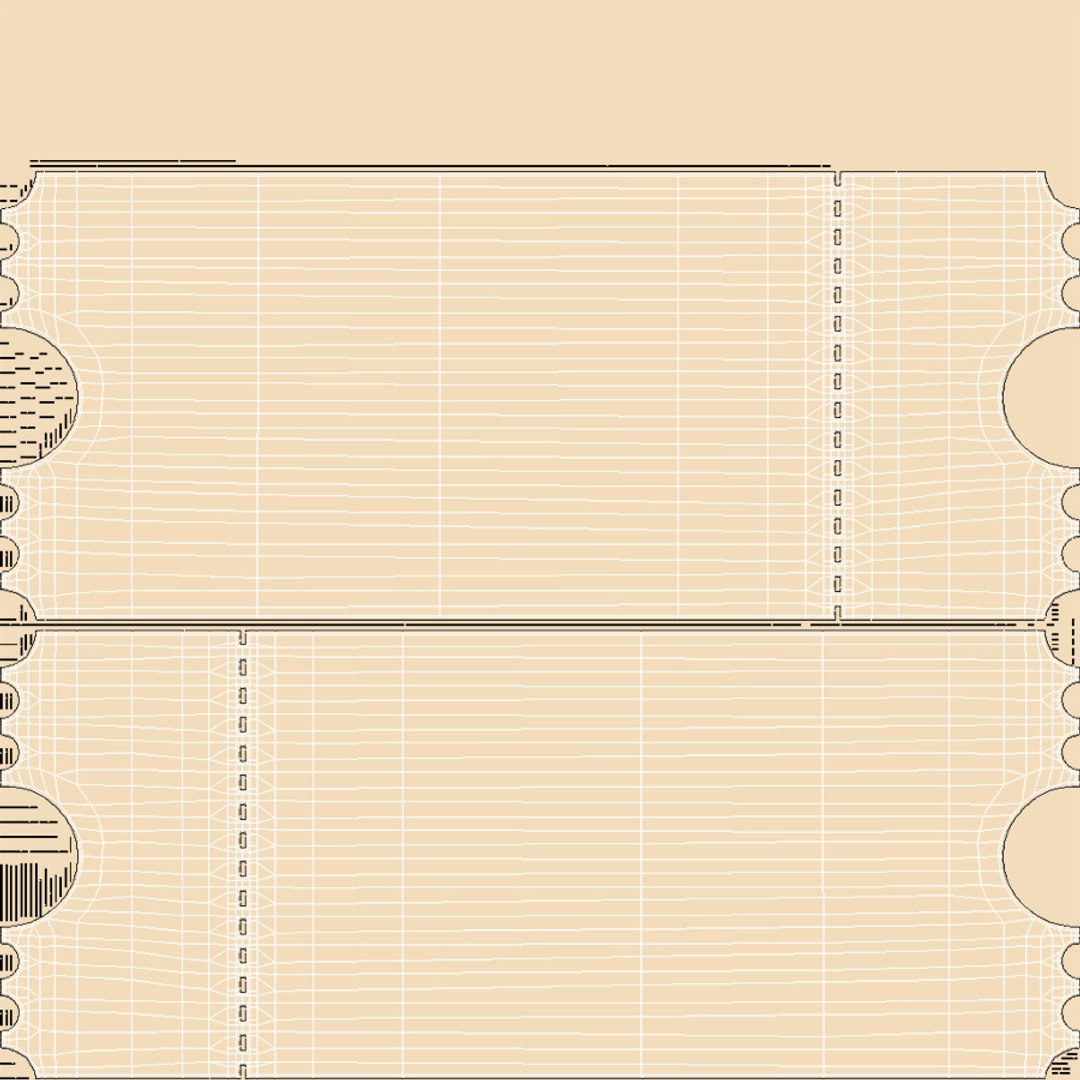 Beige Ticket 3D model - TurboSquid 2170936