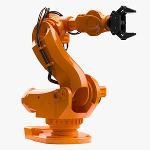 abb irb 7600 industrial robot 3d model