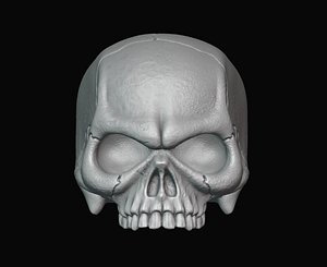 Skull Stylized 3D print 3D model