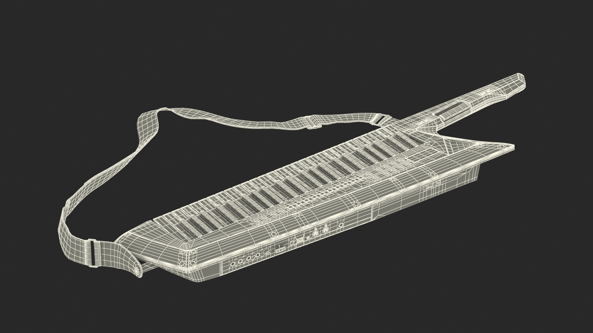 3D Roland AX Edge Keytar White Model - TurboSquid 1783918