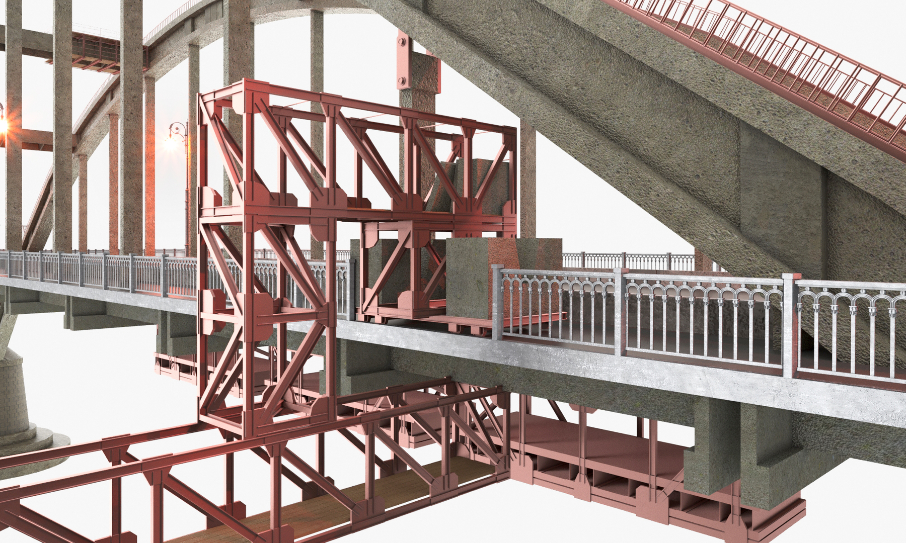 3D model Volga Bridge - TurboSquid 1752047