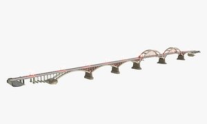 3D model Volga Bridge
