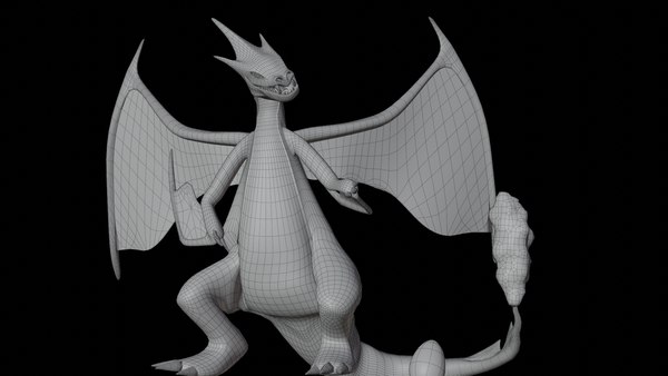 STL file Pokemon - Mega Charizard X 🐉・3D printer design to, charizard x y  