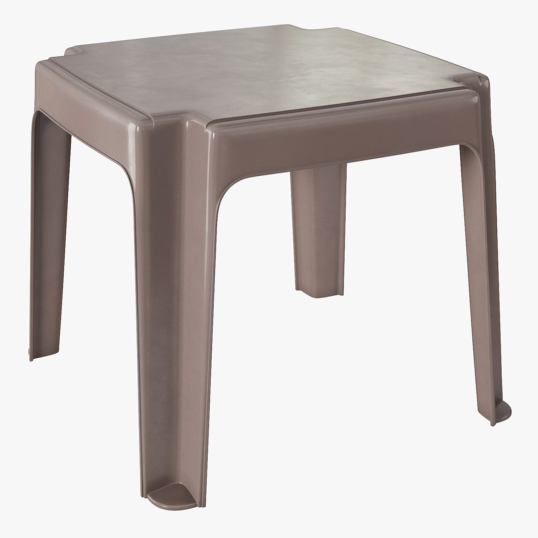 3D Mocha Table For Chaise Longue - TurboSquid 2194101