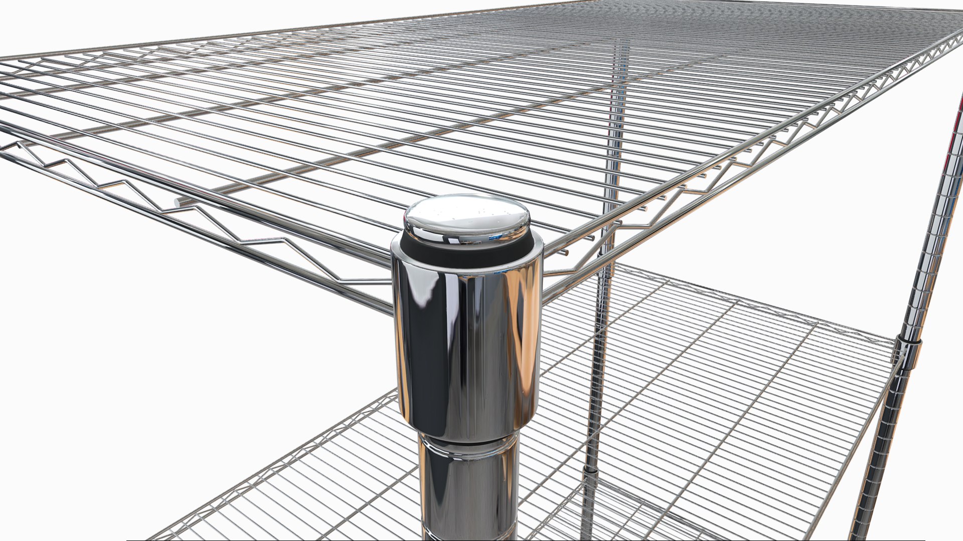 chrome storage rack 3d max