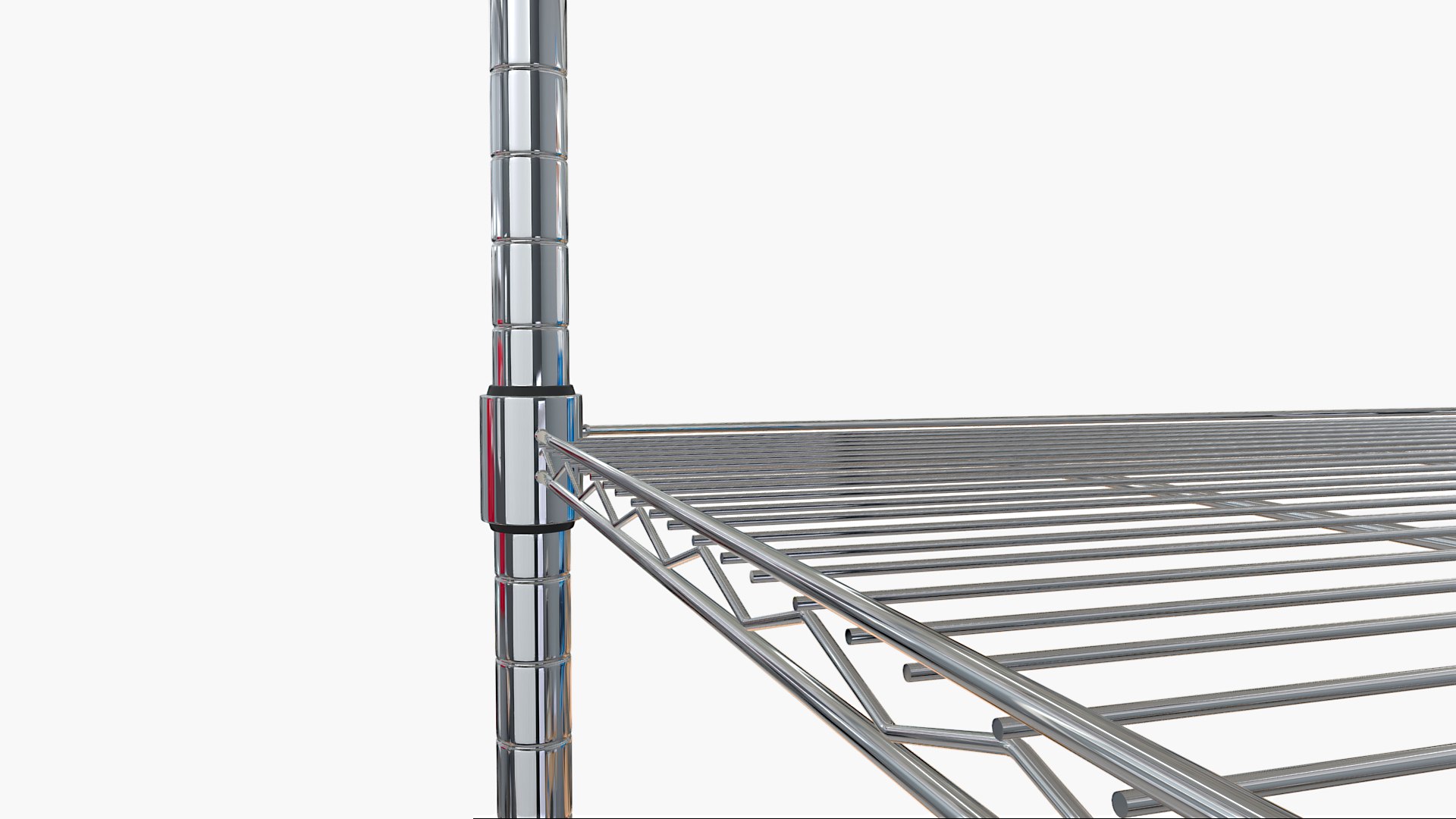 chrome storage rack 3d max