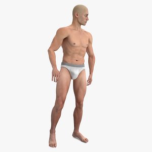 Athletic Male Figure in Underwear model