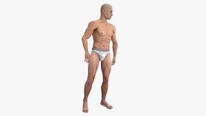Athletic Male Figure in Underwear model