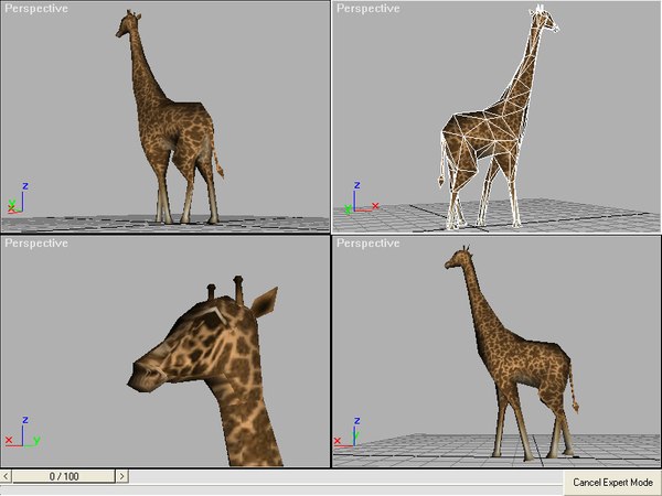 free giraffe 3d model
