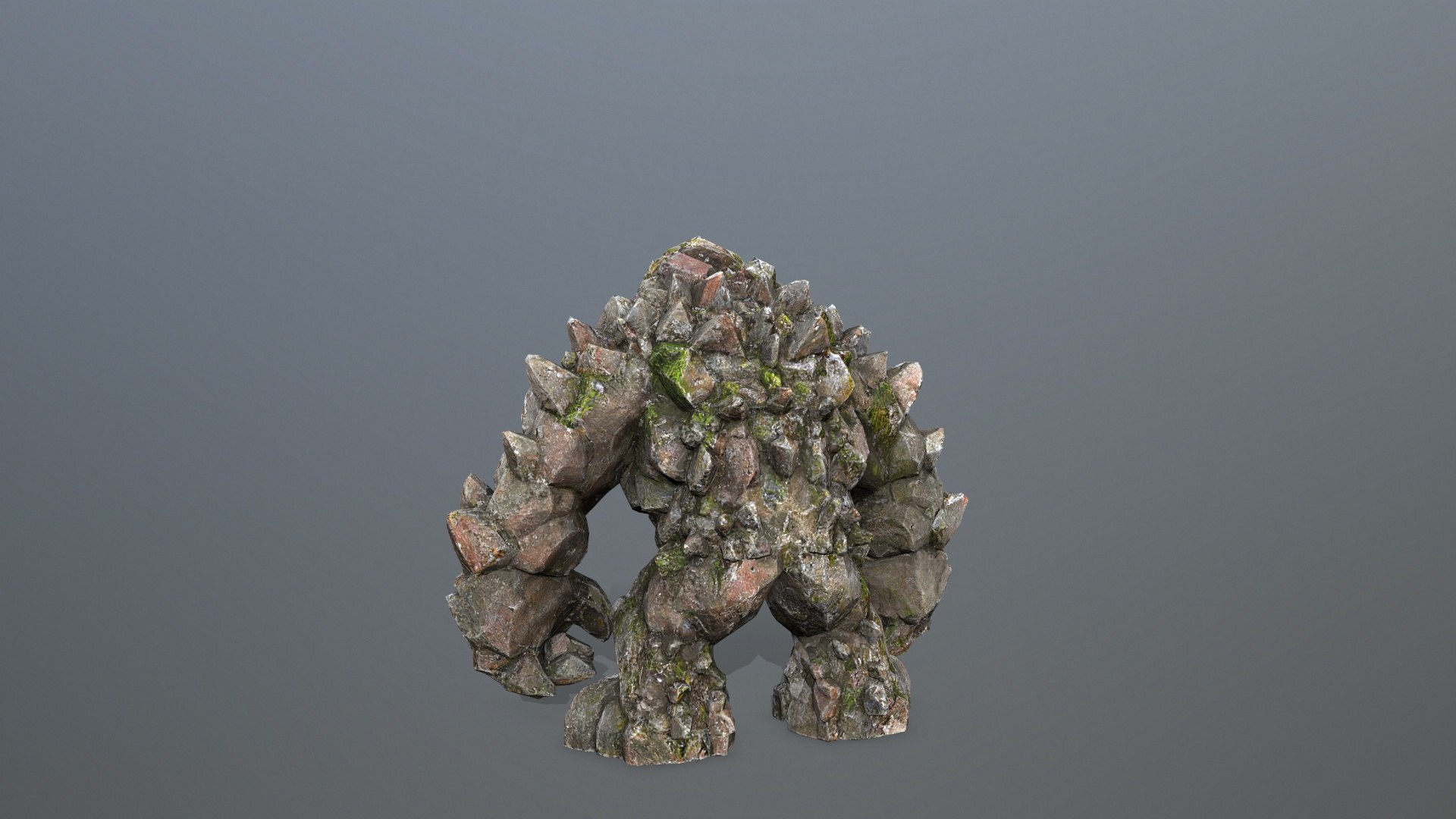 3D Stone Monster Model - TurboSquid 2386543