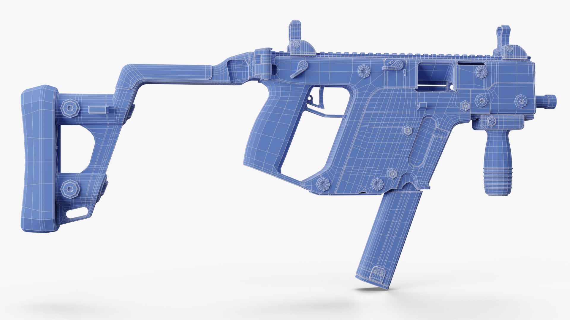 KRISS Vector Gen 1 SMG 45 ACP 3D model https://p.turbosquid.com/ts-thumb/H1/GPqOge/JK/wireframe6/png/1639052190/1920x1080/fit_q87/ddcd6f52e5468f0f8f389007f7c4483a0c64260e/wireframe6.jpg