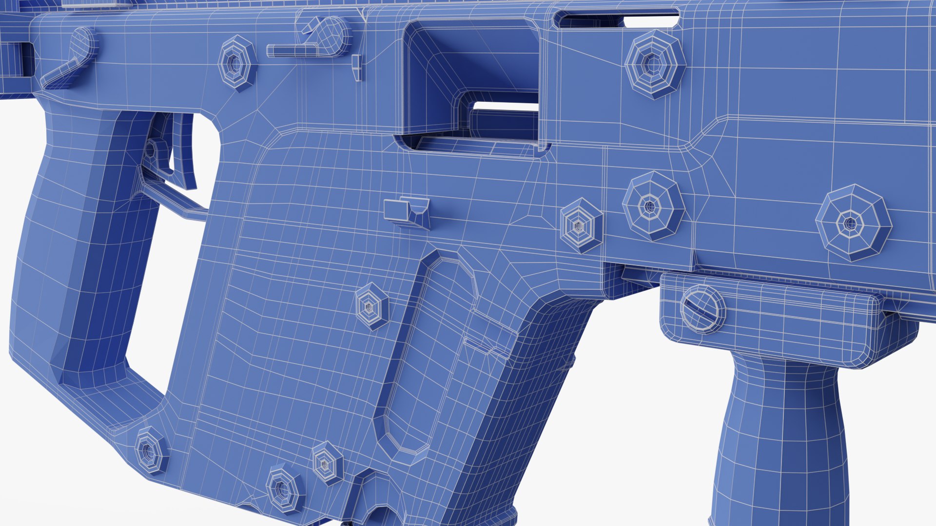 KRISS Vector Gen 1 SMG 45 ACP 3D model https://p.turbosquid.com/ts-thumb/H1/GPqOge/wS/wireframe8/png/1639052190/1920x1080/fit_q87/fb49a083ce8a1e4308aaec9eb895ca656b2c50c6/wireframe8.jpg