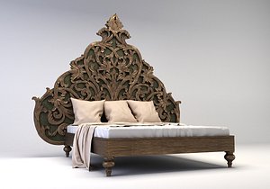 3D bed carved model