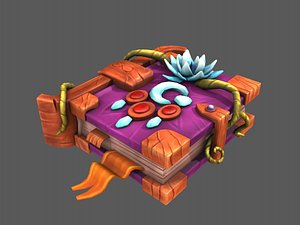 3D stylized book model