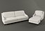 Pottery Barn Landon sofa, armchair and ottoman