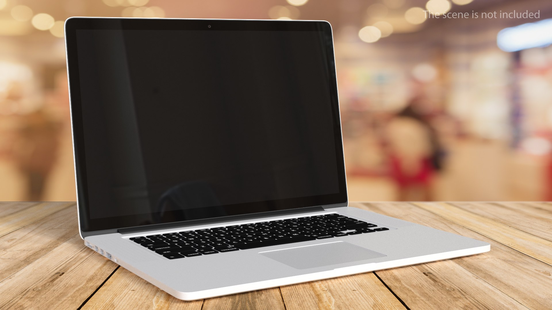 Ultraportable Laptop Silver 3D model preview
