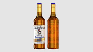 3D Captain Morgan Bottle Gold