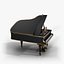 Leonard Grand Piano - Baroque Black and Gold Piano