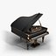 Leonard Grand Piano - Baroque Black and Gold Piano