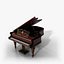 Leonard Grand Piano - Baroque Black and Gold Piano
