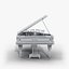 Leonard Grand Piano - Baroque Black and Gold Piano