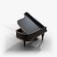 Leonard Grand Piano - Baroque Black and Gold Piano