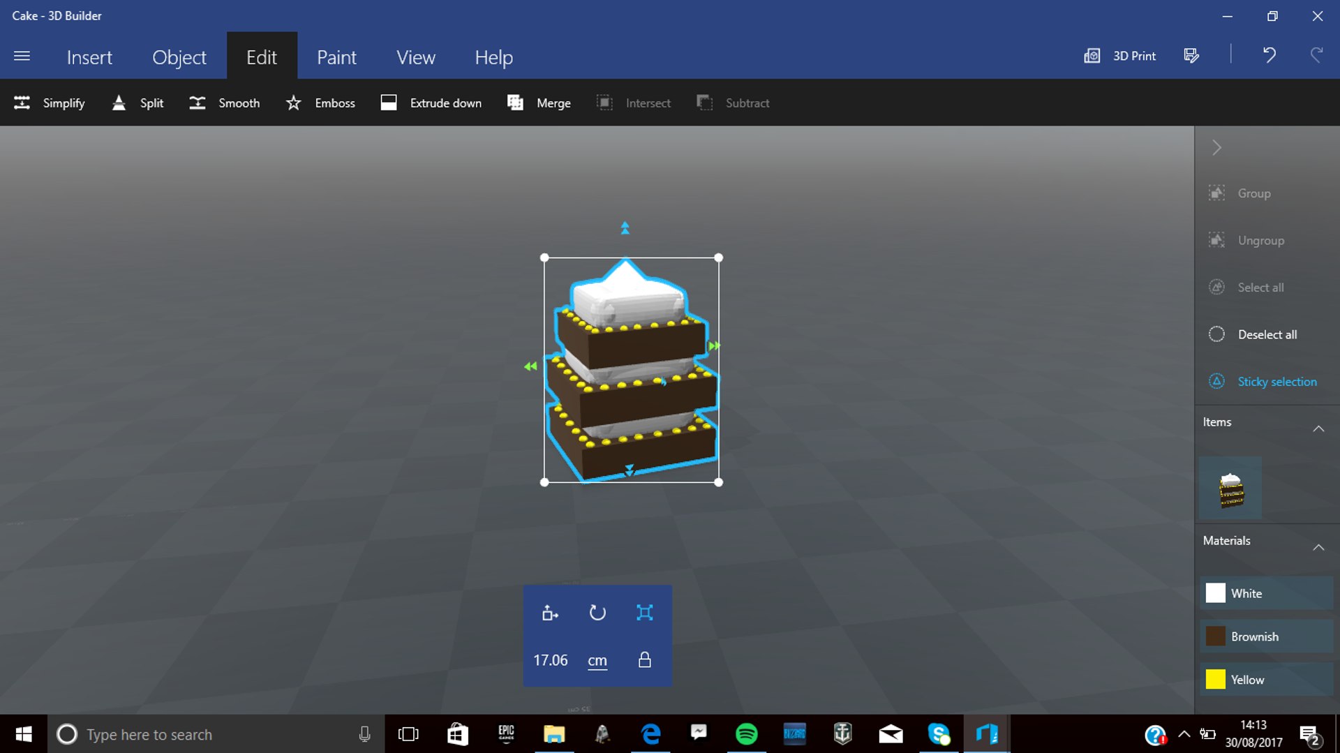chocolate cake 3D model https://p.turbosquid.com/ts-thumb/H1/T7zD2i/9ogQGHMt/screenshot23/png/1504098923/1920x1080/fit_q87/edc5bd10b624a28476db6c59e446ca54056dd132/screenshot23.jpg