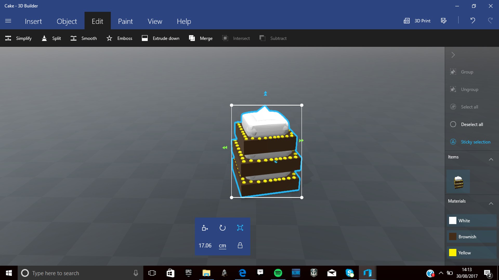 chocolate cake 3D model https://p.turbosquid.com/ts-thumb/H1/T7zD2i/KOuoeNsZ/screenshot21/png/1504098870/1920x1080/fit_q87/21fec1fd10edf7766164581e1810d70c6ddd1a33/screenshot21.jpg