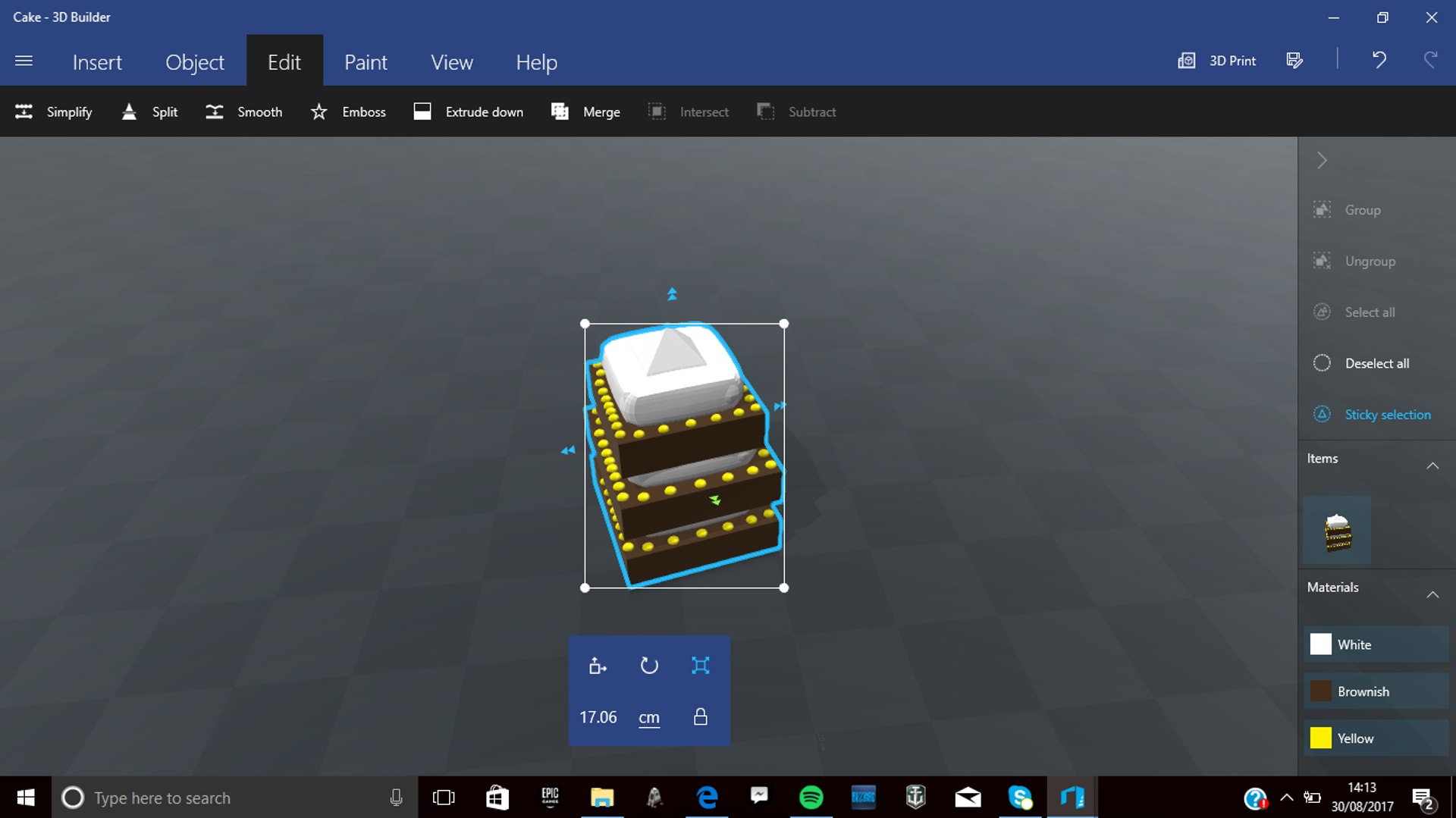 chocolate cake 3D model https://p.turbosquid.com/ts-thumb/H1/T7zD2i/MaJiNvyZ/screenshot22/png/1504098899/1920x1080/fit_q87/05667bf0bd79d823d7f2ac4ea87bac0eca190b69/screenshot22.jpg