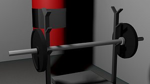 Olympic bar with weights