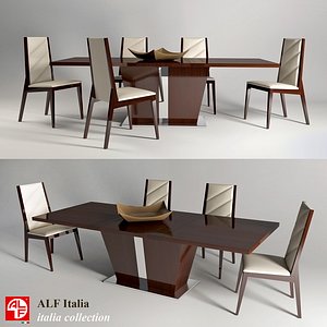 table chairs italia colection 3d model