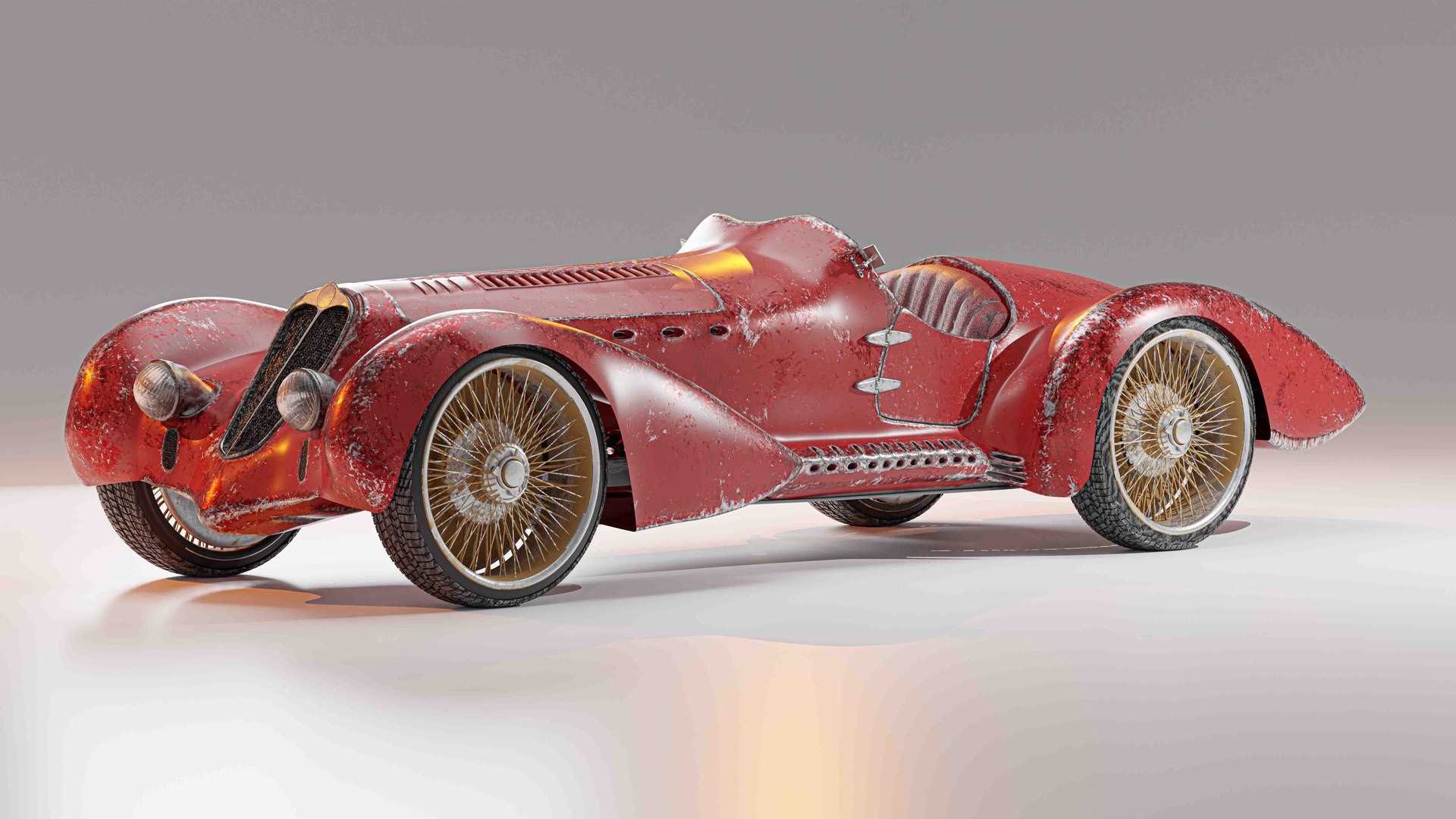 Rusty Alpha Romeo 2900 3D Model - TurboSquid 2056403