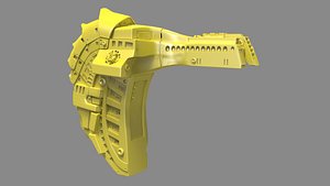Scifi Warrior Backpack 3D