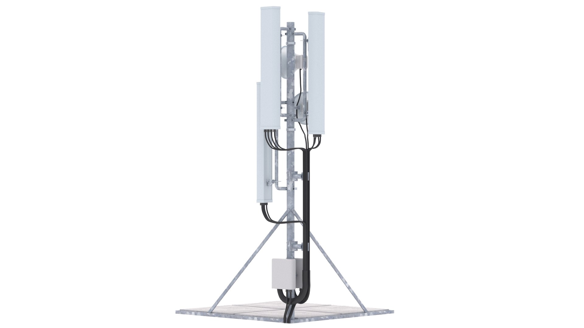 Rooftop Cell Phone Tower 33D模型 - TurboSquid 1985670