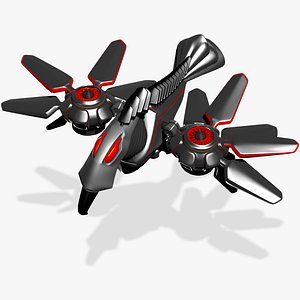 Animated Robot Bird 3D model