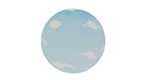 HDRI Panoramic Sky - 360 - cartoon sky Low-poly 3D model